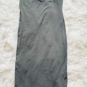 Free People Grey/Green Tank Top Long